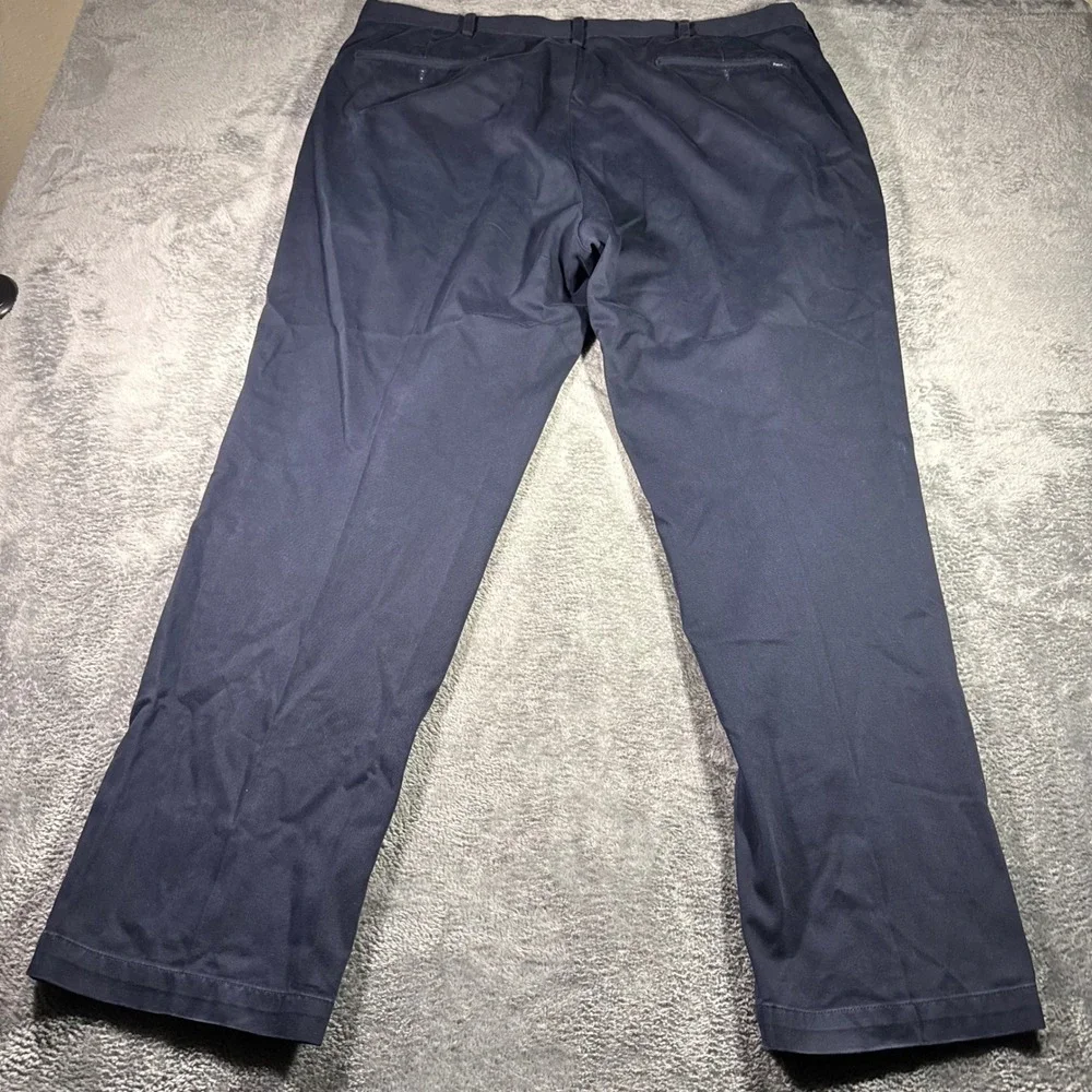 Polo Ralph Lauren Classic Fit Navy Blue Cotton Chino Pants Mens 44x32 Flat Front